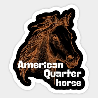 american quarter horse Sticker